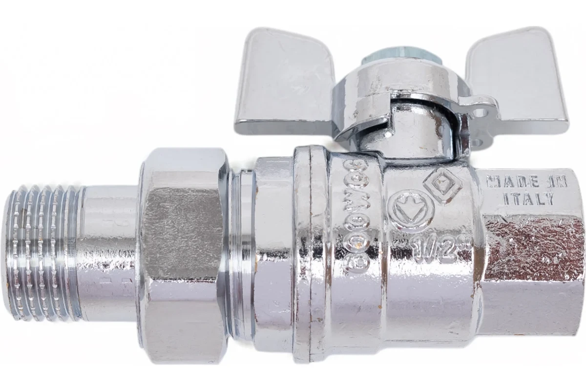 Шаровой кран Bugatti 322C G1/2" DN15 PN64 хром. 032204C
