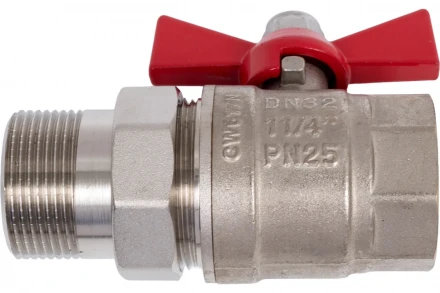 Шаровой кран с полусгоном Valtec BASE 1-1/4 вн.-нар. VT.227.N.07