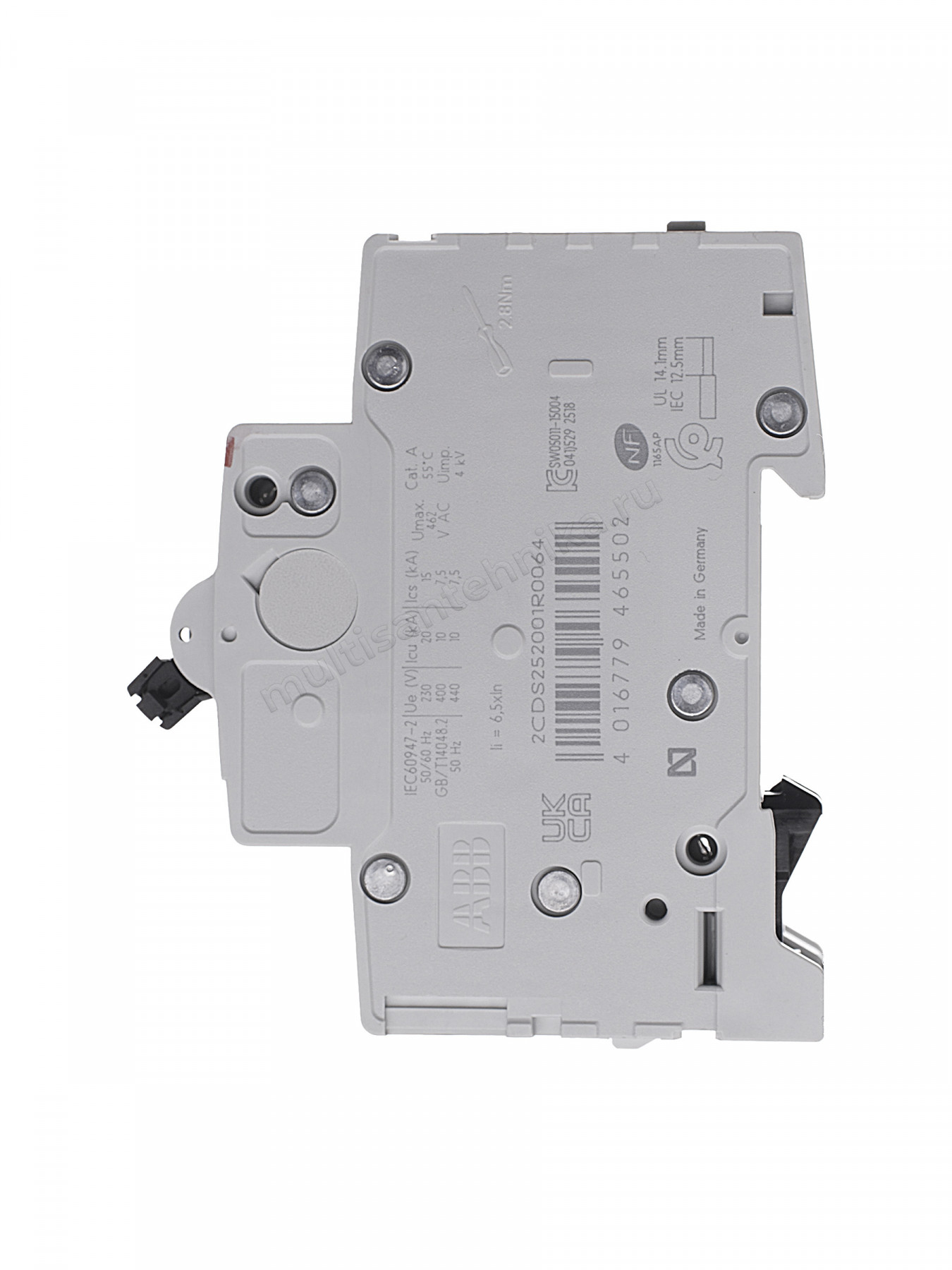 Автоматический выключатель ABB 2-полюсный S202 C6 2CDS252001R0064