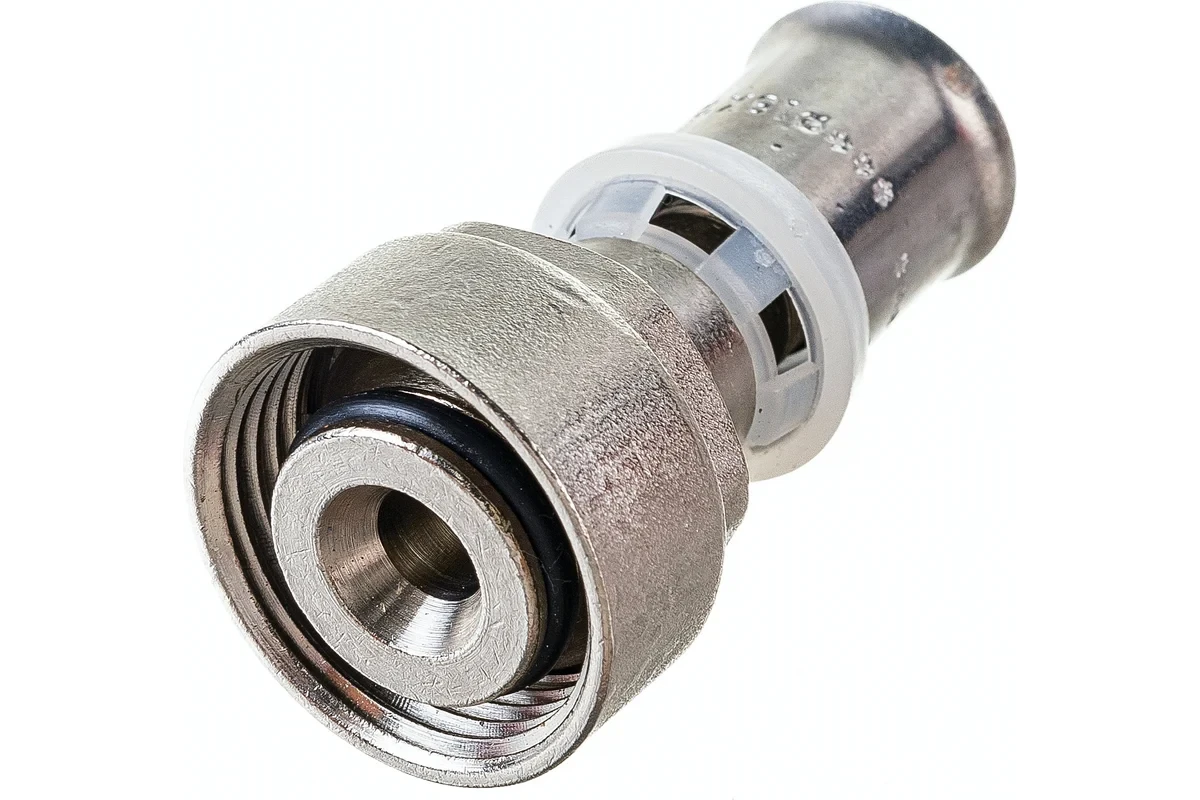 Соеденитель обжимной Valtec для PEX трубы 16x2,0 (3/4") для коллектор. групы VTc.712.NE.1605