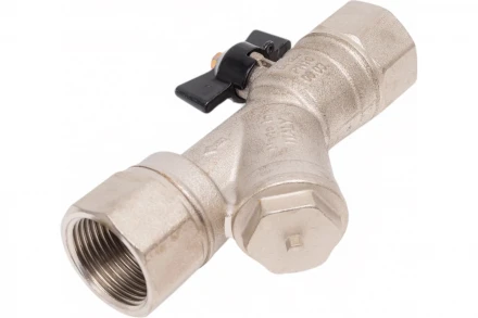 Kран шаровой для воды Bugatti с фильтром, Rp1" DN20 PN20 741 07410004