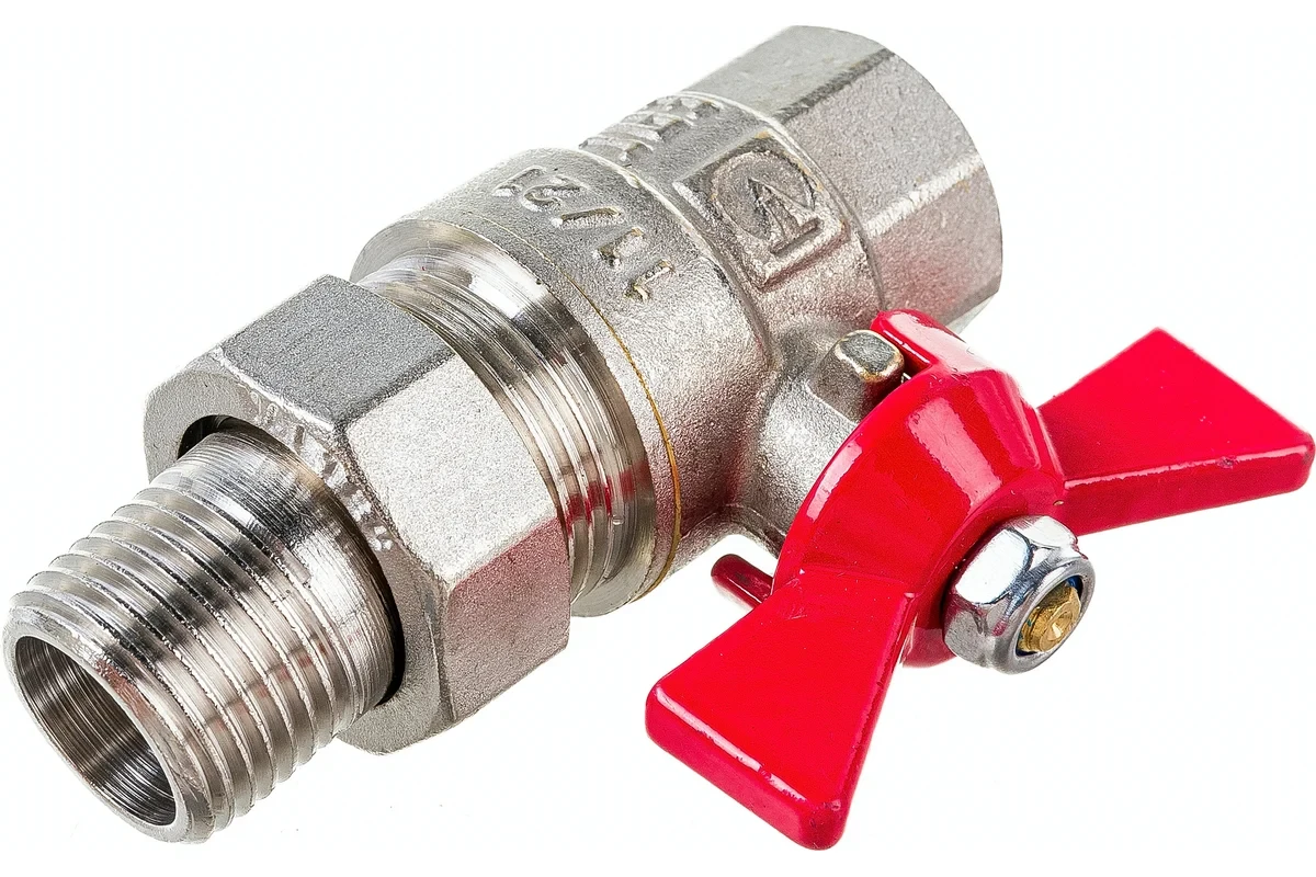 Шаровой кран с полусгоном Valtec BASE 1/2" вн.-нар. VT.227.N.04