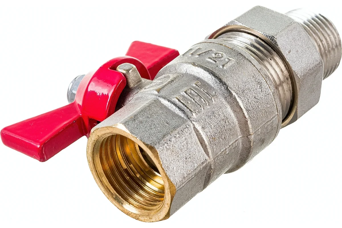 Шаровой кран с полусгоном Valtec BASE 1/2" вн.-нар. VT.227.N.04