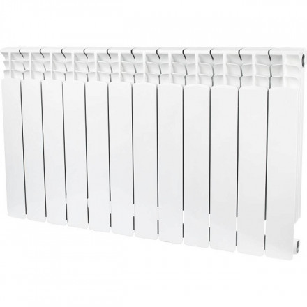 Биметаллический радиатор STOUT Space 500 12 секции боковое подключение SRB-0310-050012