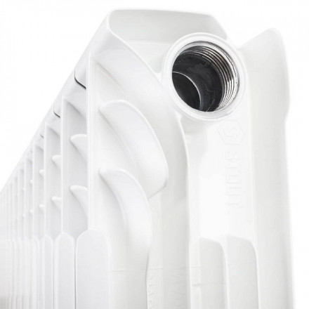 Биметаллический радиатор STOUT Space 500 12 секции боковое подключение SRB-0310-050012