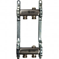 Коллектор STOUT из нержавеющей стали для радиаторной разводки 2 вых. SMS 0923 000002 