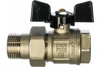 Шаровой кран Bugatti с полусгоном американкой 3/4 бабочка NEW JERSEY 900 9220005 ИС.080994