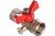 Шаровой кран для подключения манометра 1/2 вн Valtec VT.807.N.0404