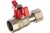 Шаровой кран для подключения манометра 1/2 вн Valtec VT.807.N.0404