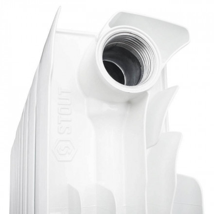 Биметаллический радиатор STOUT Space 500 14 секции боковое подключение SRB-0310-050014