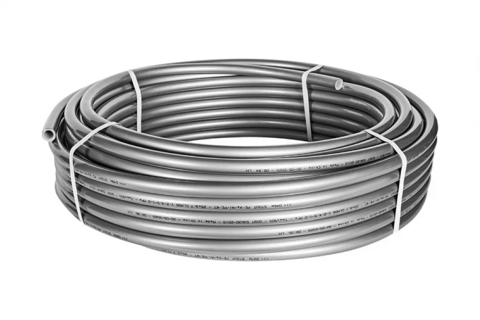 Труба стабильная STOUT PE-Xa/Al/PE-RT серая 25х3,7 (бухта 50 метров) SPS-0002-002537
