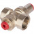 Редуктор давления Rommer ВН-ВН 3/4" PN16 с выходом под манометр RVS-0010-000020