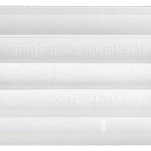 Биметаллический радиатор STOUT Space 350 4 секции боковое подключение SRB-0310-035004