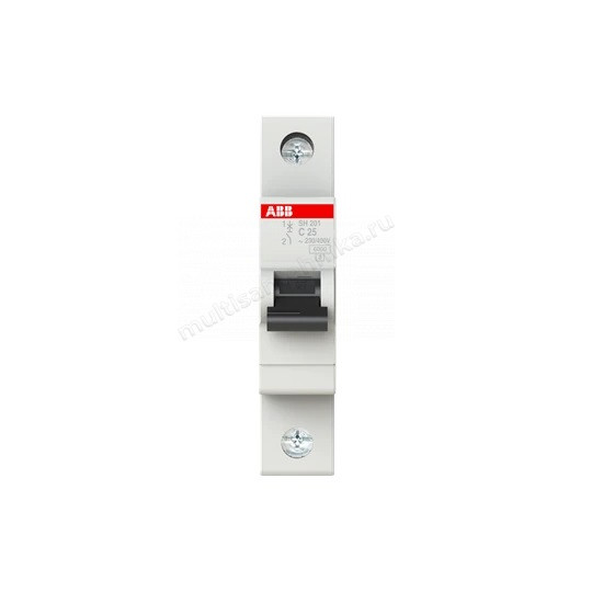 Автоматический выключатель ABB 1-полюсный SH201 C25 2CDS211001R0254