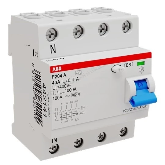 УЗО ABB 4 модуля F204 A-40/0.1 2CSF204101R2400