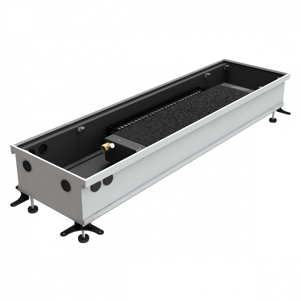 Конвектор ASKON внутрипольный водяной КВП 90/380/3900 АСКОН без вентилятора (с решеткой)