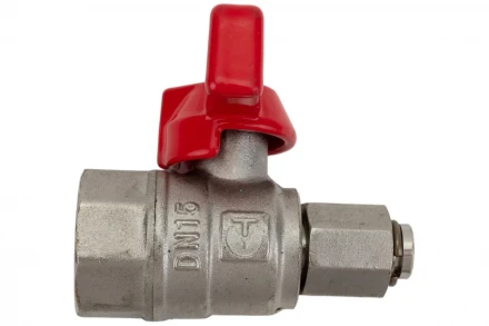Шаровой кран для подключения манометра 1/2вн -1/4вн Valtec VT.807.N.0402