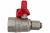 Шаровой кран для подключения манометра 1/2вн -1/4вн Valtec VT.807.N.0402