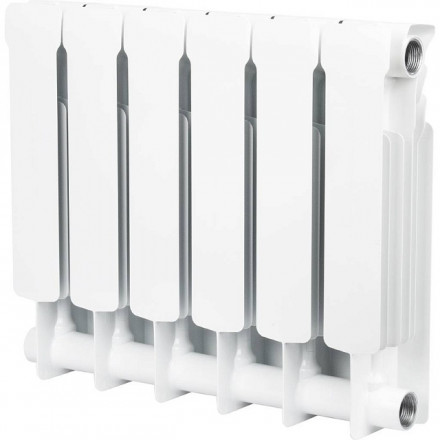 Биметаллический радиатор STOUT Space 350 6 секции боковое подключение SRB-0310-035006