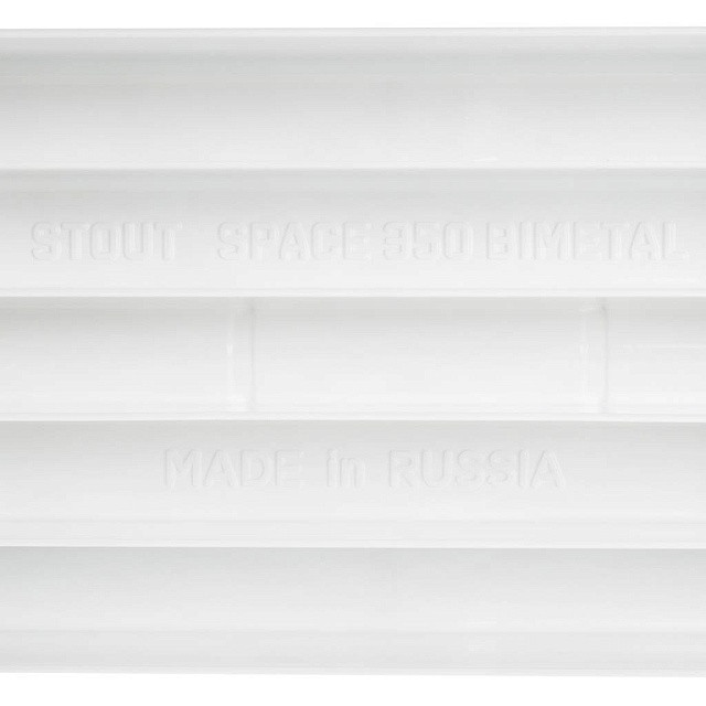 Биметаллический радиатор STOUT Space 350 6 секции боковое подключение SRB-0310-035006