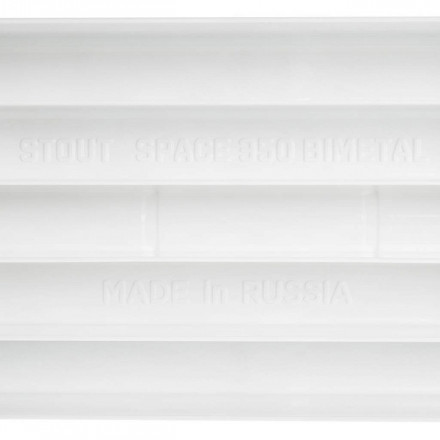 Биметаллический радиатор STOUT Space 350 6 секции боковое подключение SRB-0310-035006
