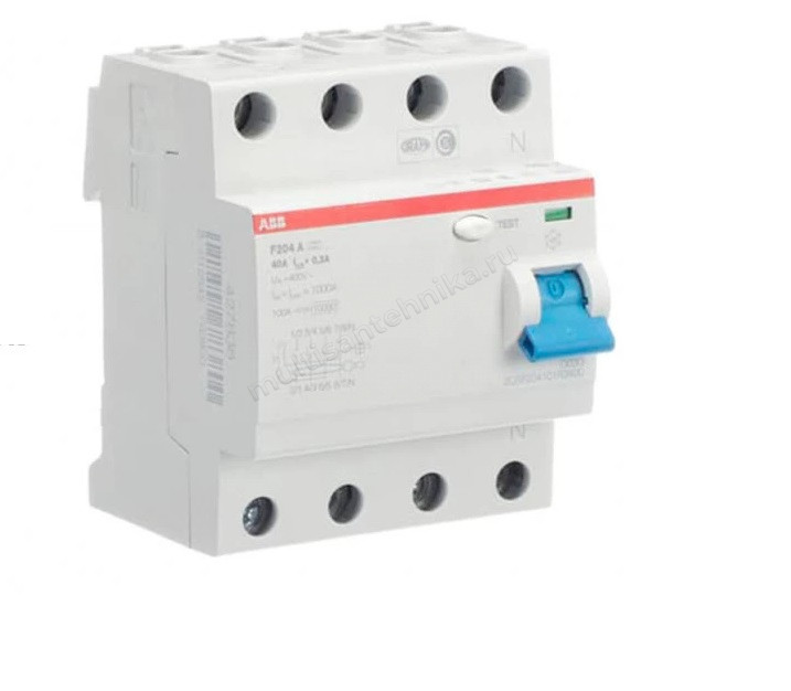 УЗО ABB 4 модуля F204 A-40/0.3 2CSF204101R3400