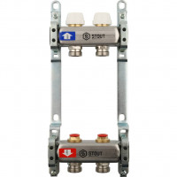 Коллектор STOUT из нержавеющей стали без расходомеров 2 вых. SMS 0922 000002
