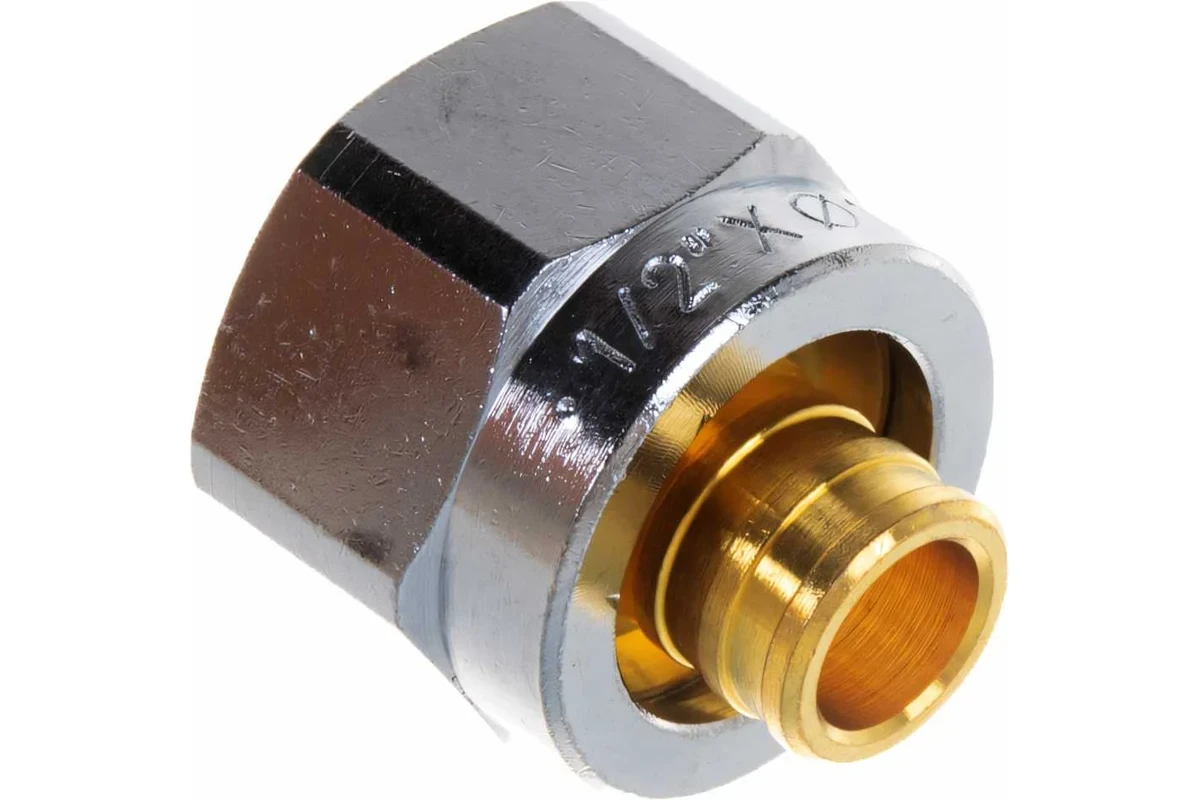 Концовка FAR для труб PEX 16х2.2, с накидной гайкой 1/2" FC 6075 58845