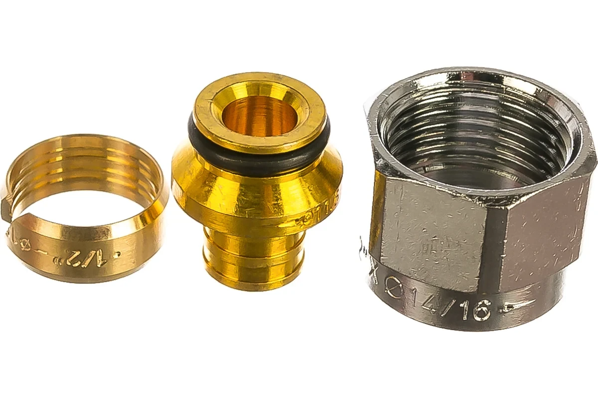 Концовка FAR для труб PEX 16х2.2, с накидной гайкой 1/2" FC 6075 58845