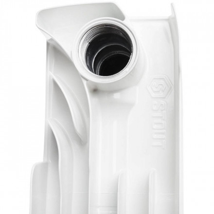 Биметаллический радиатор STOUT Space 350 10 секции боковое подключение SRB-0310-035010