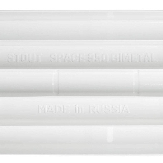 Биметаллический радиатор STOUT Space 350 10 секции боковое подключение SRB-0310-035010