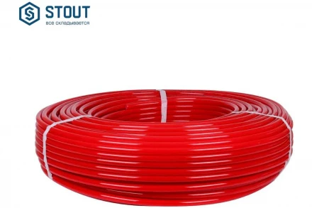 Труба STOUT с антидиффузионным слоем PE-Xa/EVOH красная 16х2 (бухта 500 метров) SPX-0002-501620