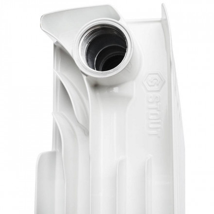 Биметаллический радиатор STOUT Space 350 12 секции боковое подключение SRB-0310-035012