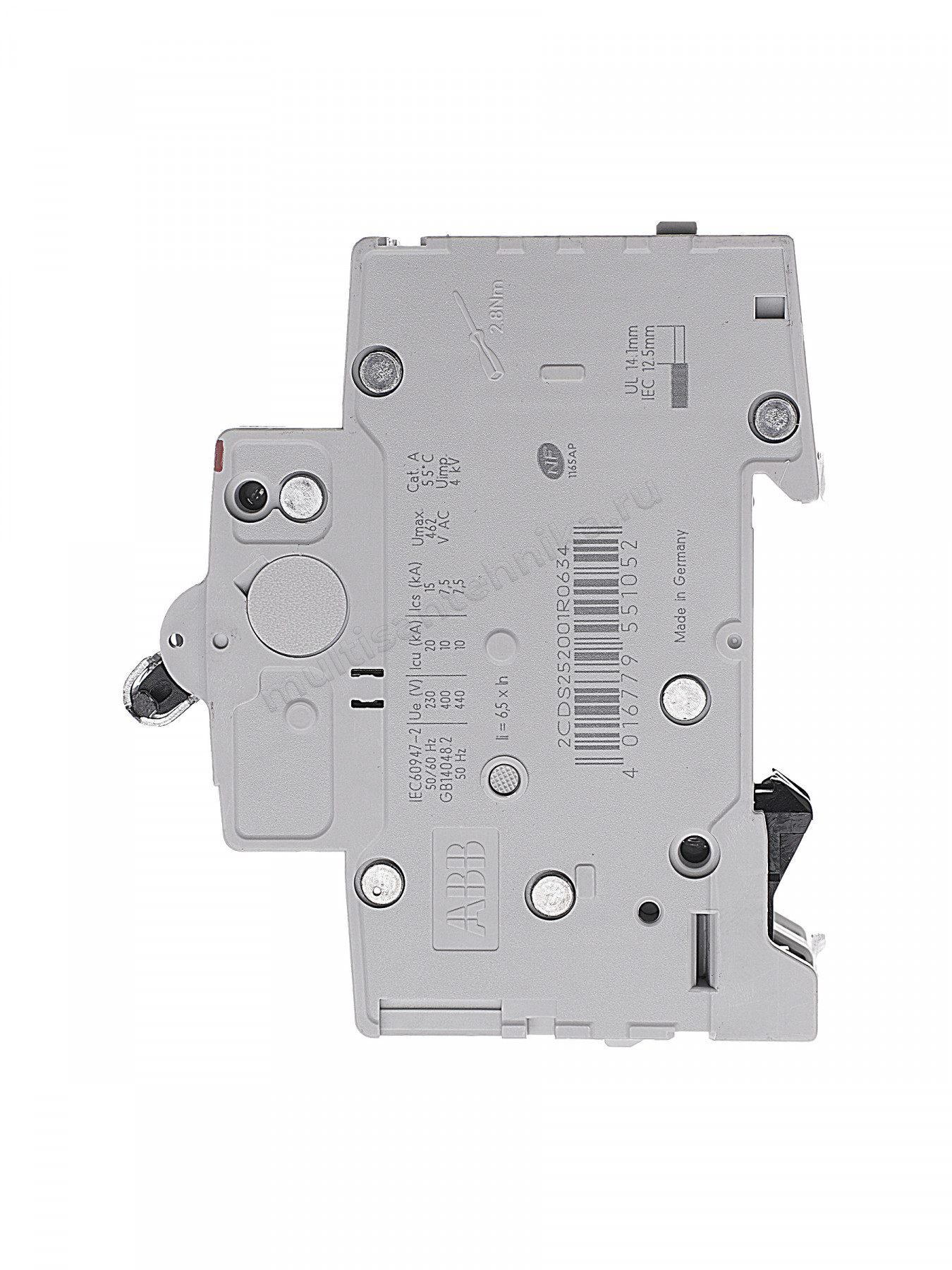 Автоматический выключатель ABB 2-полюсный S202 C63 2CDS252001R0634