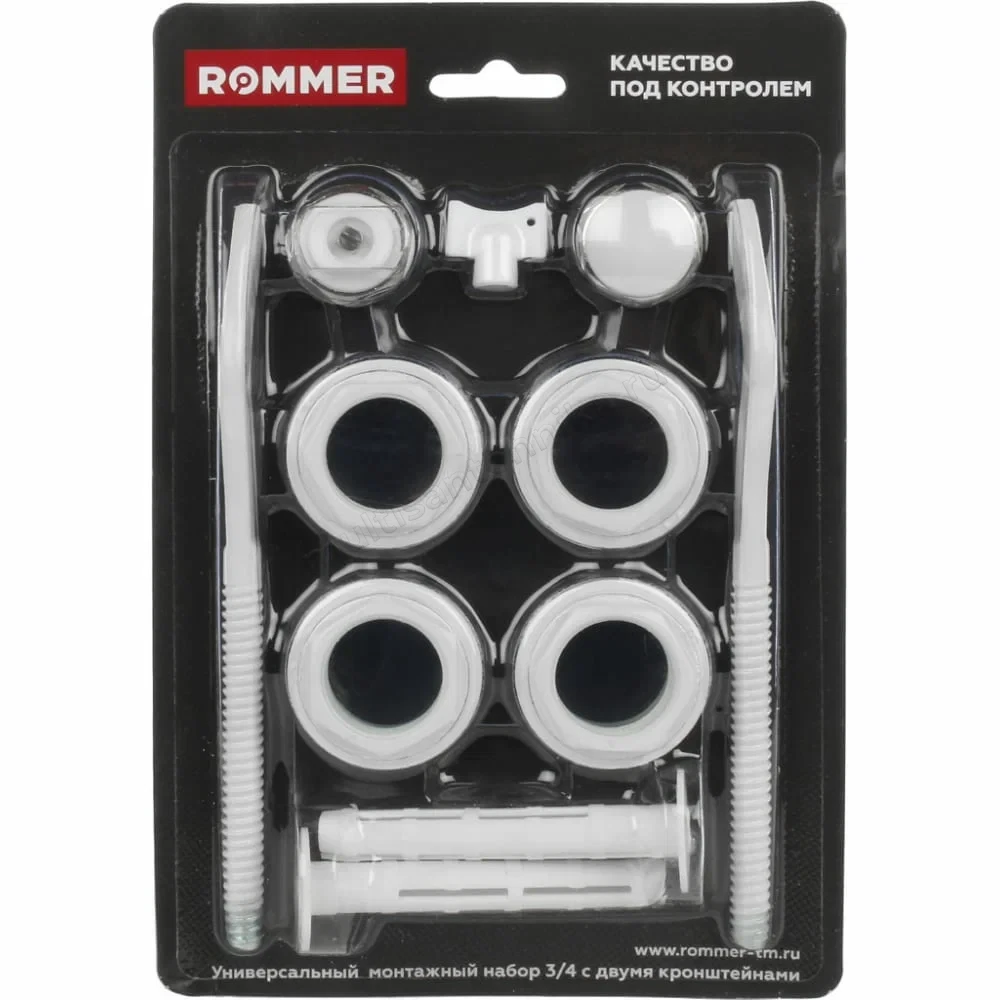 Монтажный комплект ROMMER 3/3 с кронштейнами 11 в 1 RAL9016-11-34