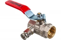 Шаровой кран с дренажом и воздухоотводчиком 1/2 вн.-вн. Valtec BASE VT.245.N.04