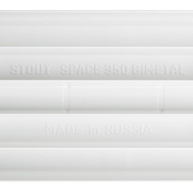 Биметаллический радиатор STOUT Space 350 14 секции боковое подключение SRB-0310-035014