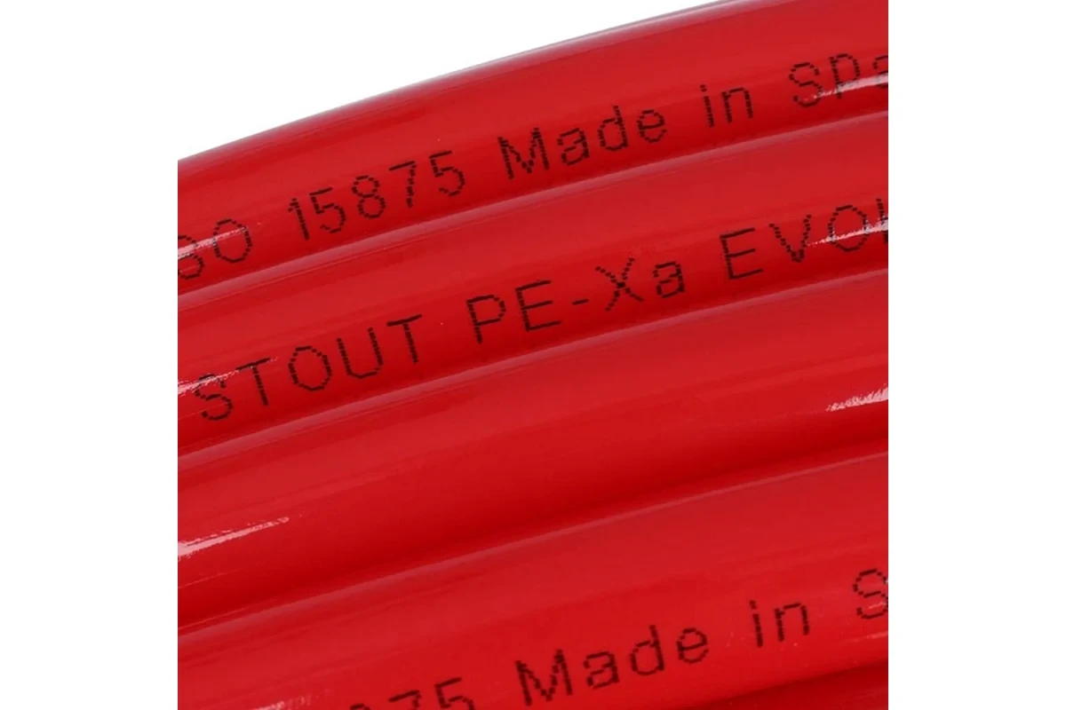Труба STOUT с антидиффузионным слоем PE-Xa/EVOH красная 20х2 (бухта 240 метров) SPX-0002-242020