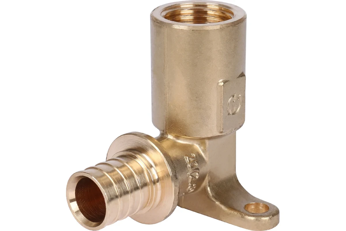 Угольник STOUT настенный с креплением с длинным патрубком 20xRp 1/2" SFA-0032-002012