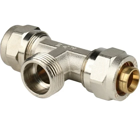 Тройник переходник STOUT винтовой с наружной резьбой 3/4"x20 SFS-0011-003420