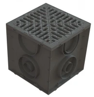 Комплект дождеприемника 30x30 с пластиковой решеткой Spark