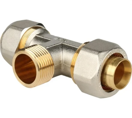 Тройник переходник STOUT винтовой с наружной резьбой 1"x32 SFS-0011-000132