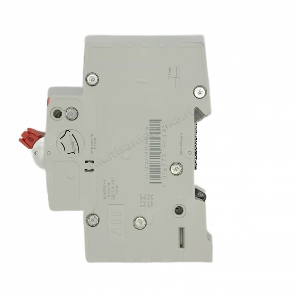 Рубильник ABB 3-полюсный SHD203/16 красный рычаг 2CDD273111R0016