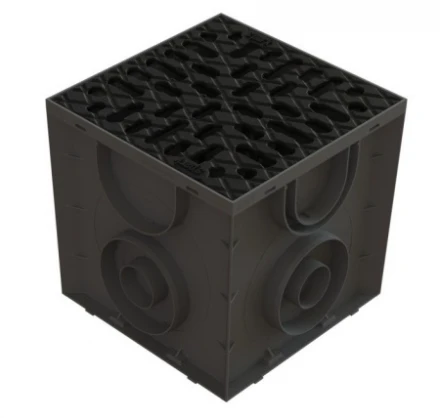 Комплект дождеприемника 30x30 с чугунной решеткой Spark