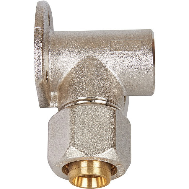 Тройник STOUT винтовой настенный с креплением 1/2х20 SFS-0014-001220