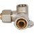 Тройник STOUT винтовой настенный с креплением 1/2х20 SFS-0014-001220