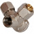 Тройник STOUT винтовой настенный с креплением 1/2х20 SFS-0014-001220