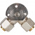 Тройник STOUT винтовой настенный с креплением 1/2х20 SFS-0014-001220