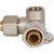 Тройник STOUT винтовой настенный с креплением 1/2х20 SFS-0014-001220