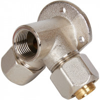 Тройник STOUT винтовой настенный с креплением 1/2х20 SFS-0014-001220